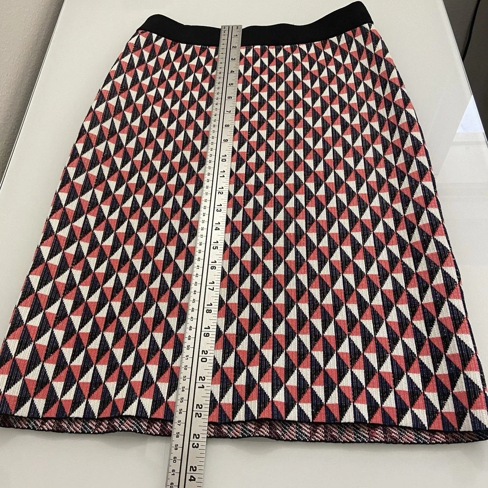 Kate Spade Women's Flying Kites Pencil Skirt & Top Knit Geometric Set Size Small